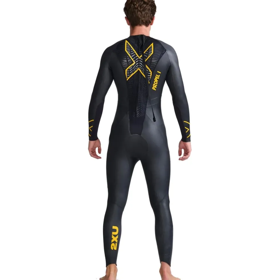 2XU Propel P:1 Wetsuit Heren - black/ambition