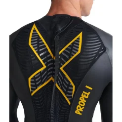 2XU Propel P:1 Wetsuit Heren - black/ambition