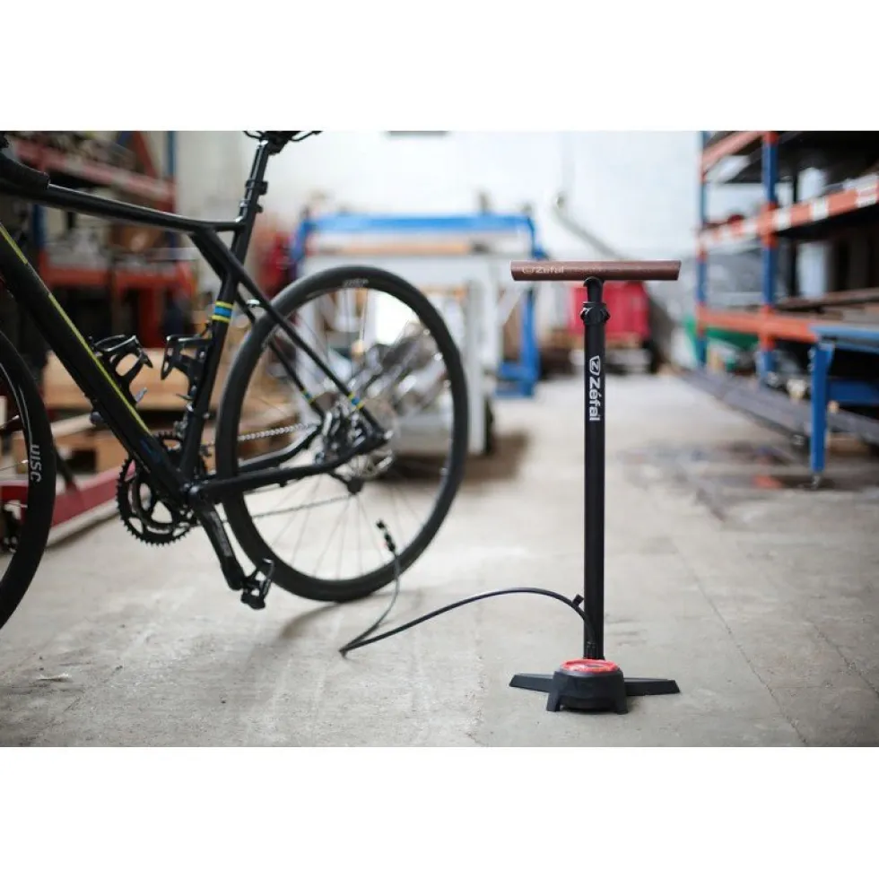 Zéfal Profil Max FP60 Z-Turn Floor Pump - black/brown