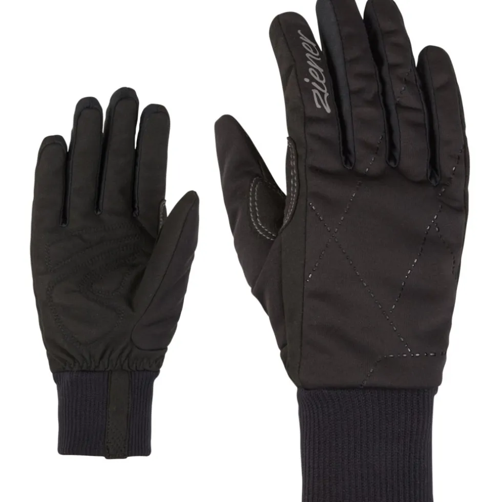 Ziener Ulani Langlauf Handschoenen Dames - zwart