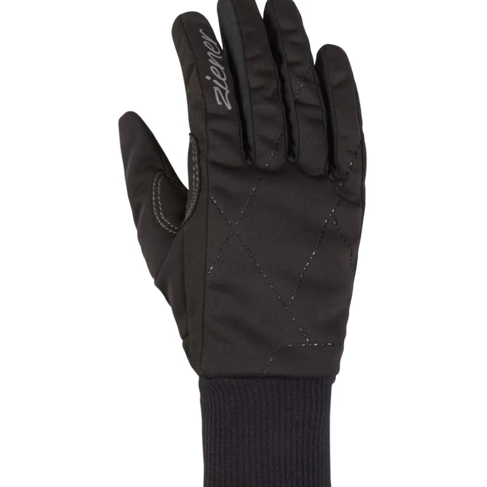 Ziener Ulani Langlauf Handschoenen Dames - zwart