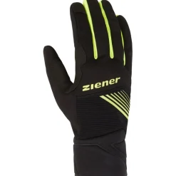 Ziener Dirich Touch Fietshandschoenen - black/poison yellow