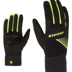 Ziener Dirich Touch Fietshandschoenen - black/poison yellow