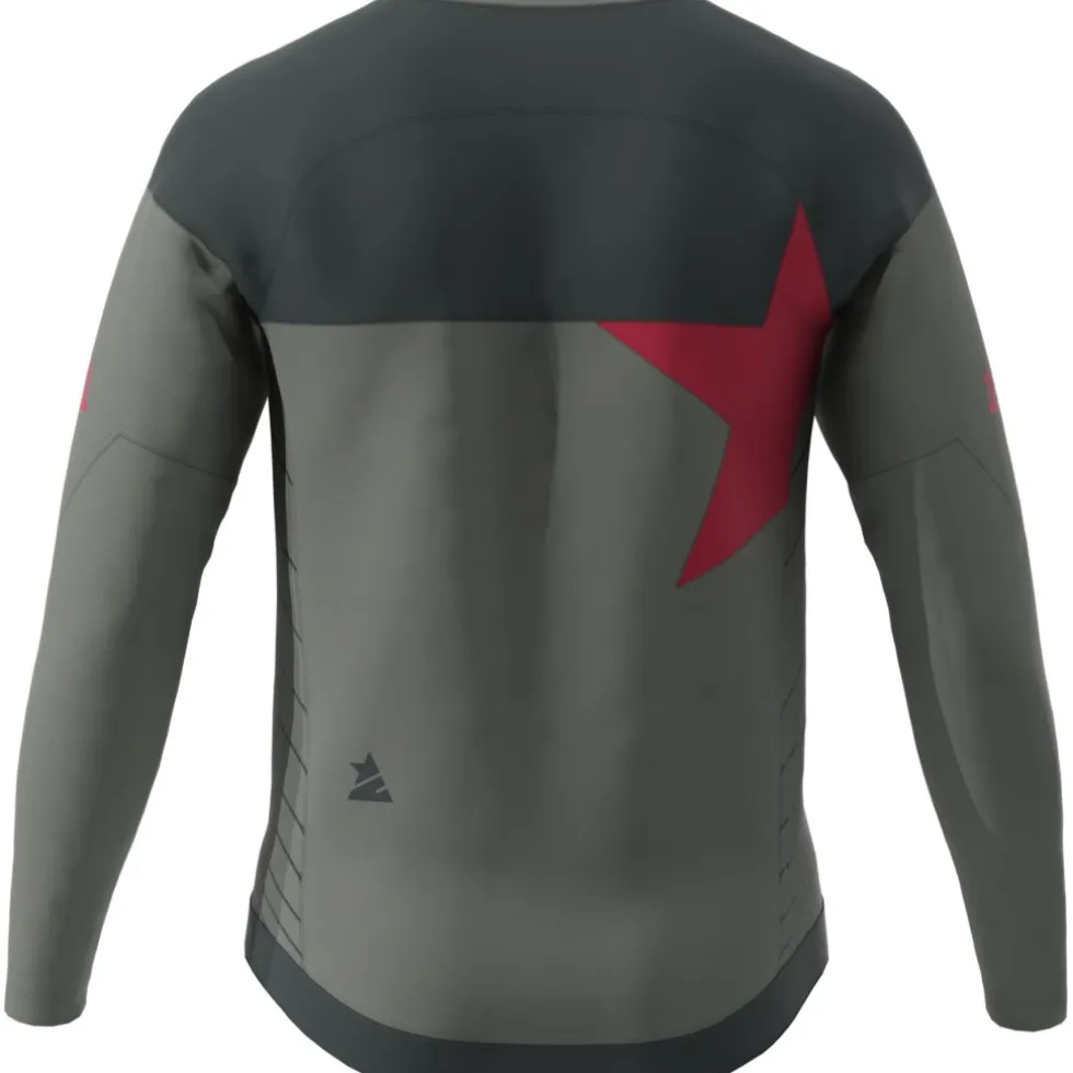 Zimtstern Bulletz MTB-Fietsshirt met lange mouwen Kinderen - Gun Metal/Pirate Black