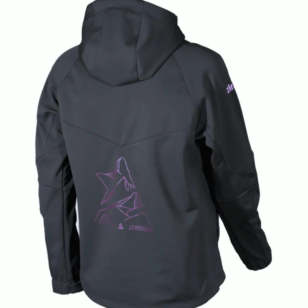 Zimtstern Shelterz Softshell MTB-Jas Dames - Pirate Black/Blush