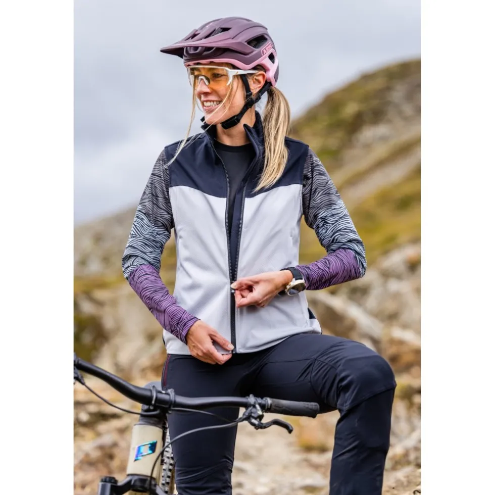 Zimtstern Trailstar Light Vest voor dames - Glacier Grey/Pirate Black