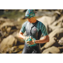 Zoggs Flat Zwempaddles - turquoise black