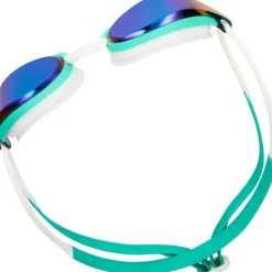 Zwembrillen|Zwembrillen < Zoggs Fusion Air Titanium Zwembril - Turquoise/White - Mirror Green