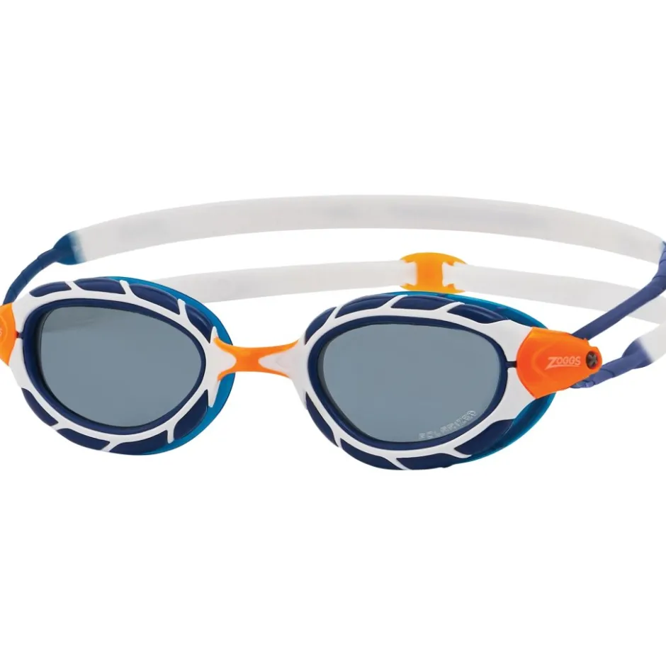 Zwembrillen|Zwembrillen < Zoggs Predator Polarized Zwembril - Regular Fit - Blue/White - Polarized Smoke