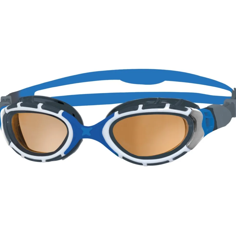 Zoggs Zwembril - Predator Flex Polarized Ultra - Small Fit - Blue/Grey - Polarized Copper