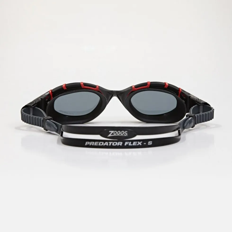 Zoggs Predator Flex Polarized Zwembril - Black/Red - Polarized Smoke