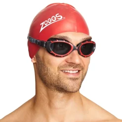 Zoggs Predator Flex Polarized Zwembril - Black/Red - Polarized Smoke