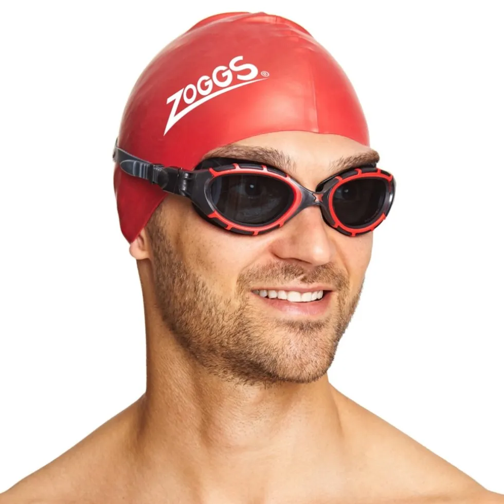 Zoggs Predator Flex Polarized Zwembril - Black/Red - Polarized Smoke