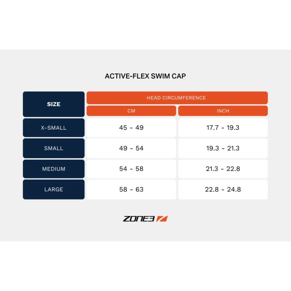 Zone3 Active-Flex Neoprene badmuts - grey/orange