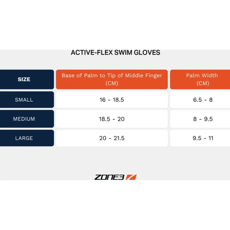 Zone3 Active-Flex Zwemhandschoenen - grey/orange