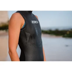 Zone3 Ascend Wetsuit zonder mouwen voor dames - black/grey