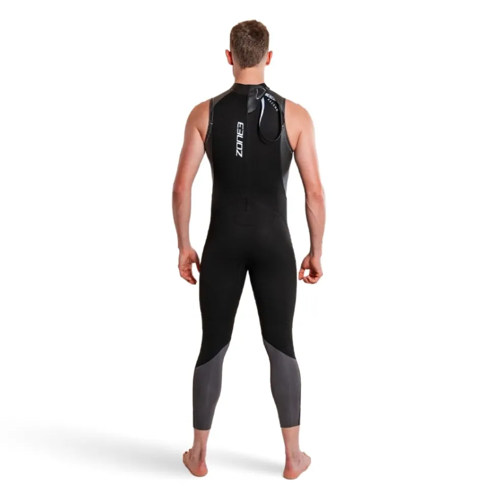 Zone3 Ascend Wetsuit zonder mouwen voor heren - black/grey