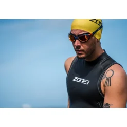 Zone3 Ascend Wetsuit zonder mouwen voor heren - black/grey