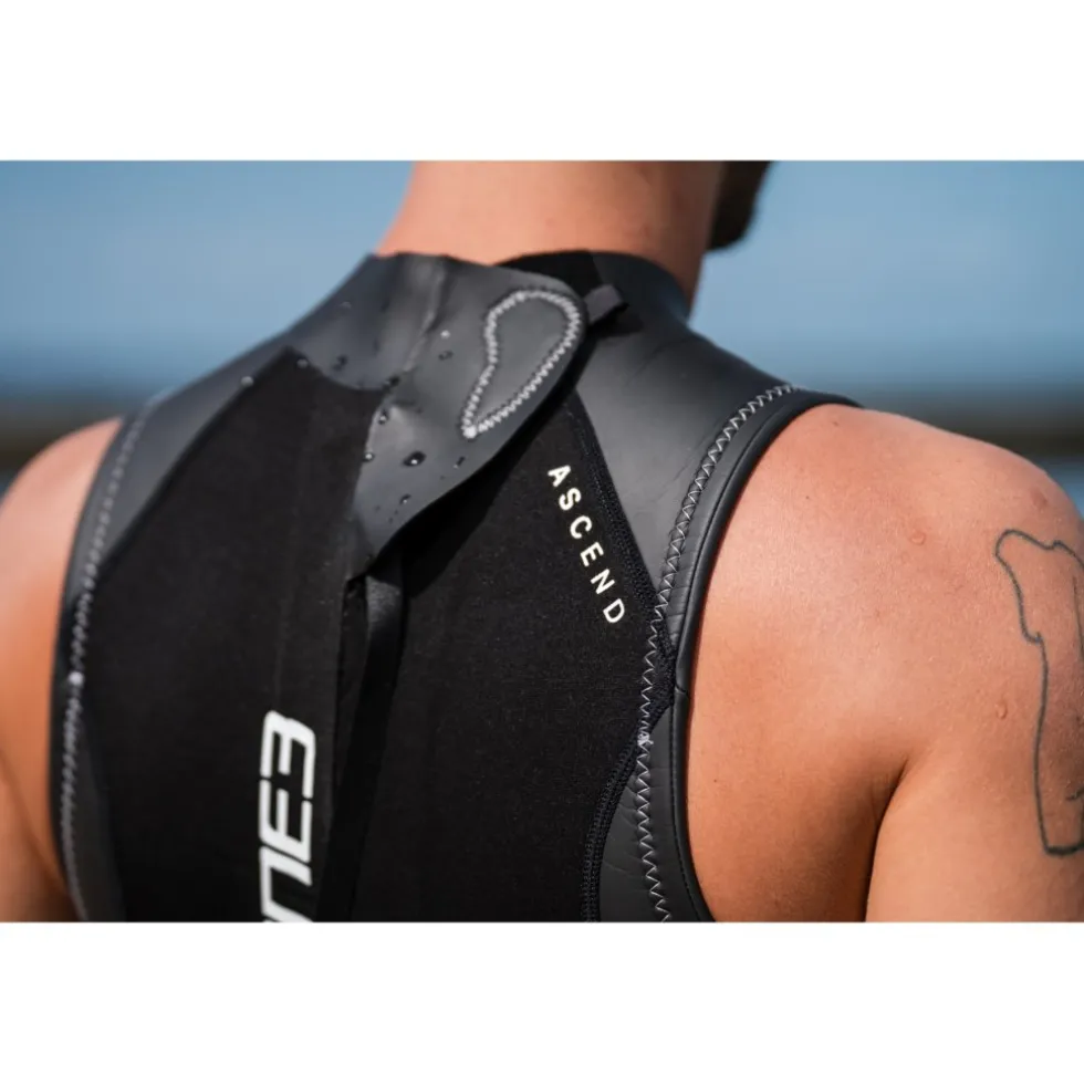 Zone3 Ascend Wetsuit zonder mouwen voor heren - black/grey