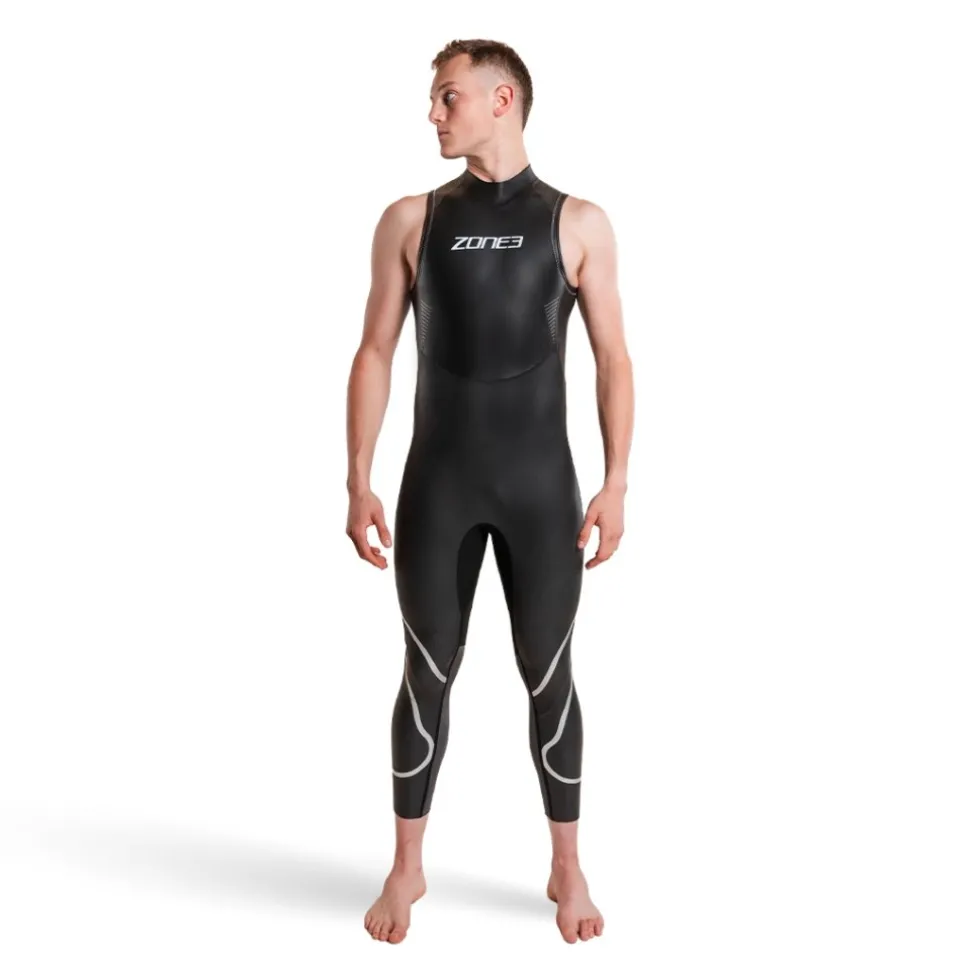 Zone3 Ascend Wetsuit zonder mouwen voor heren - black/grey