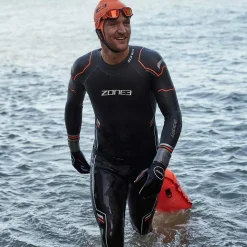Zone3 Aspire Thermal Wetsuit Heren - zwart/oranje