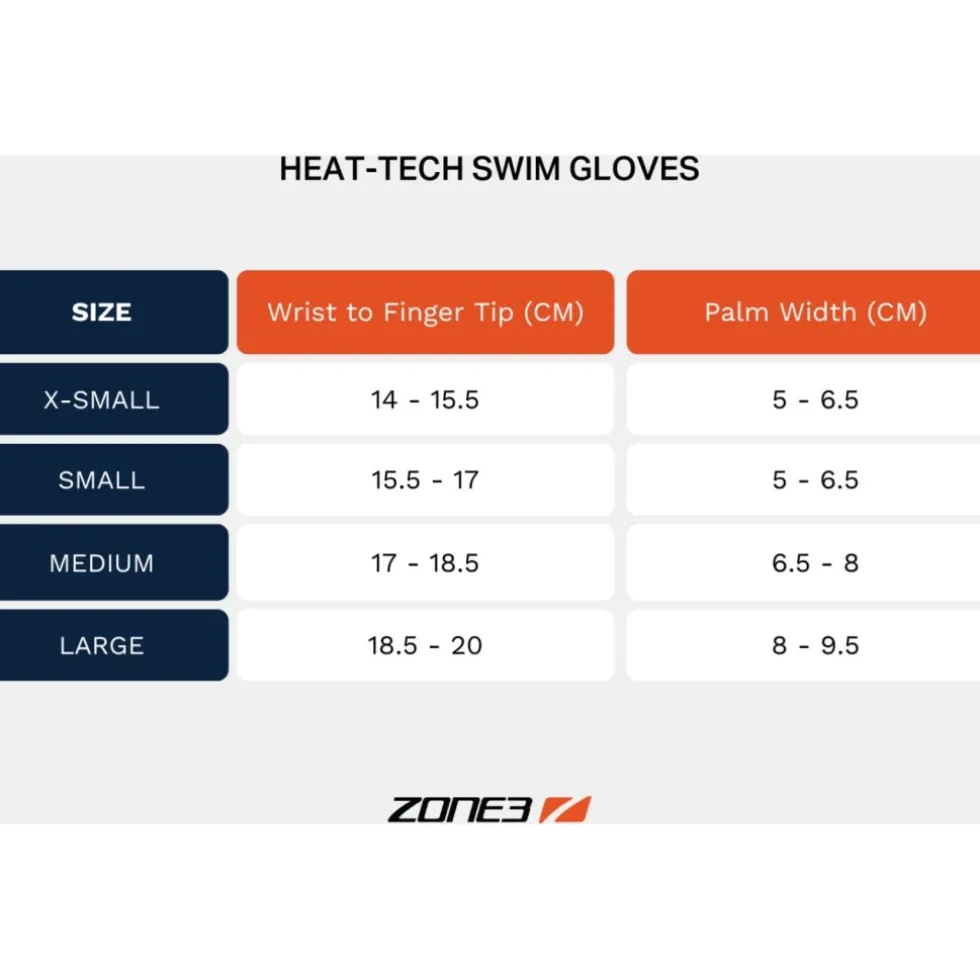Zone3 Neoprene Heat-Tech Warmth Zwemhandschoenen - zwart/rood