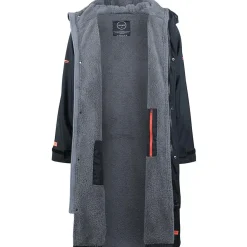 Zone3 Oversize Heat-Tech Badjas - zwart/oranje