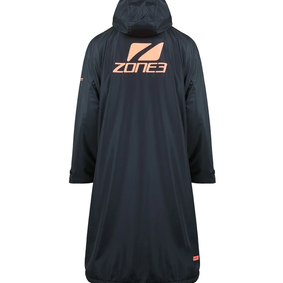 Zone3 Oversize Heat-Tech Badjas - zwart/oranje