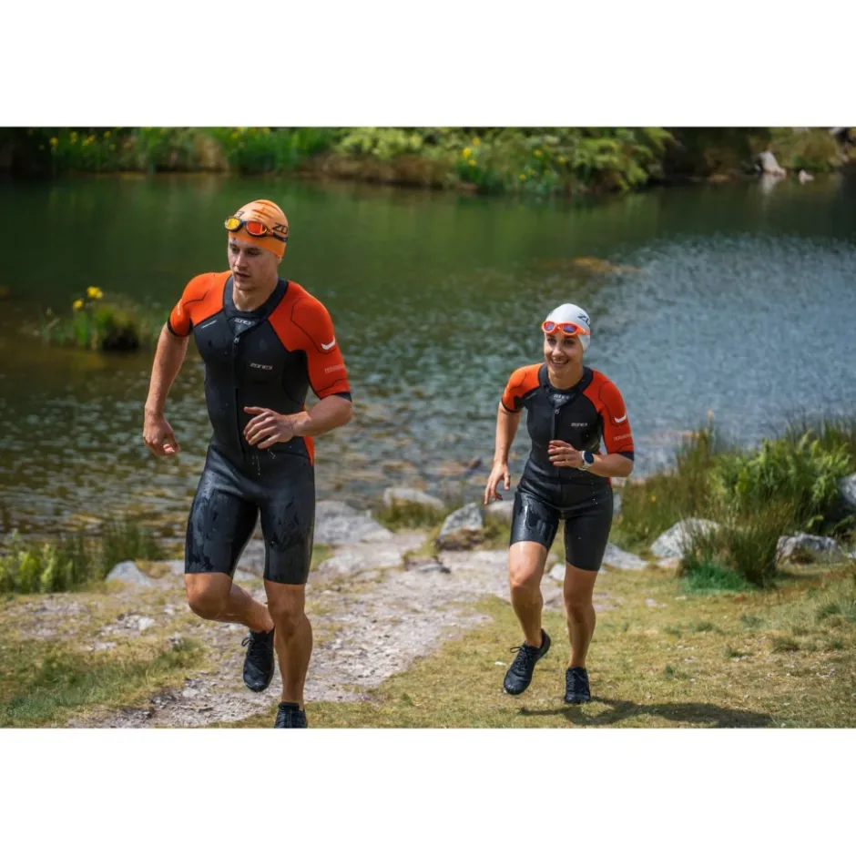 Neopreen Kleding|Neopreen Kleding < Zone3 Vera wimrun Wetuit Heren - zwart/oranje