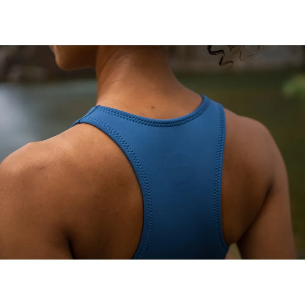 Zone3 Yulex® Badpak zonder mouwen - multi blue/white