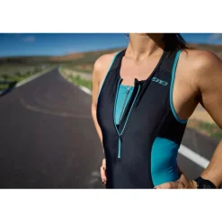 Zone3 Activate Trisuit Dames - zwart/turquoise