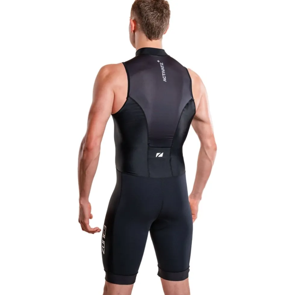 Zone3 Activate+ Zonder mouwen trisuit voor heren - black