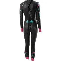 Zone3 Agile Wetsuit Dames - zwart/roze/turquoise