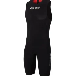 Wedstrijd Zwemkleding < Zone3 treaine Zwepak zonder ouwen Heren - zwart/rood