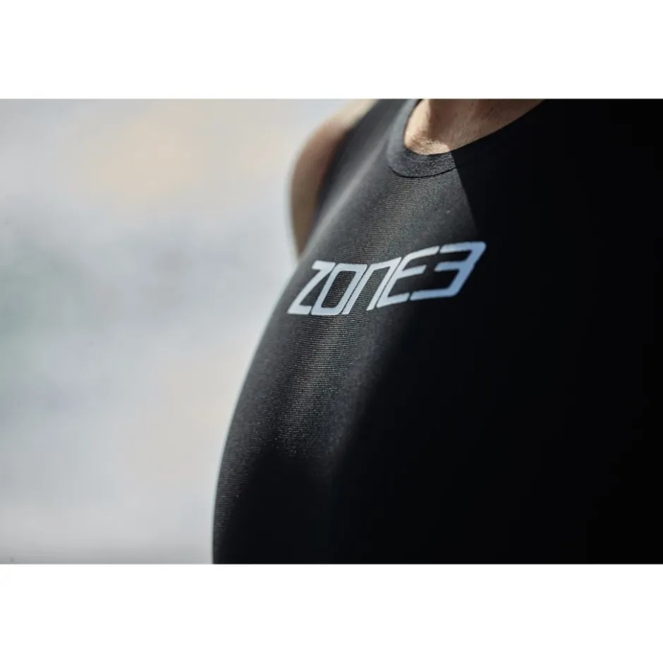 Wedstrijd Zwemkleding < Zone3 treaine Zwepak zonder ouwen Heren - zwart/rood