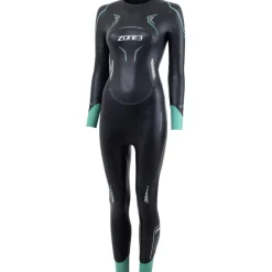 Zone3 Terraprene® Vision Wetsuit Dames - zwart/eucalyptus green