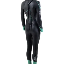 Zone3 Terraprene® Vision Wetsuit Dames - zwart/eucalyptus green