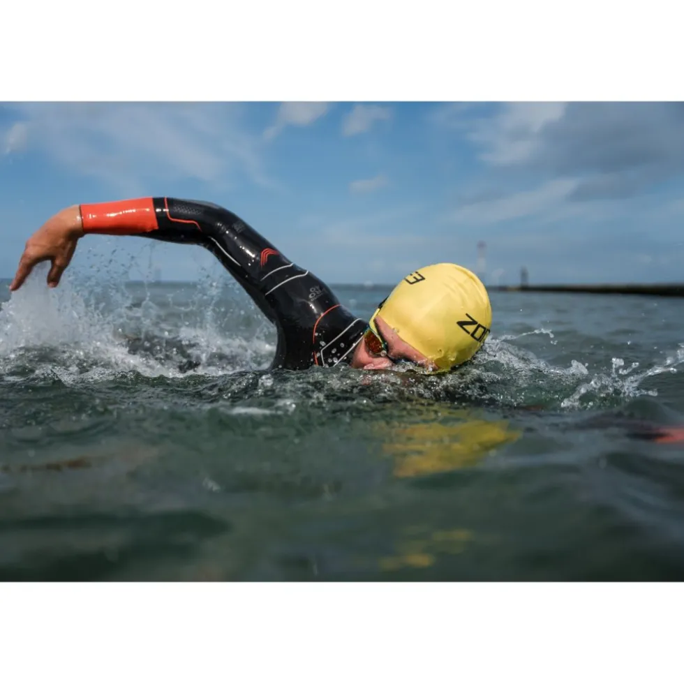 Zone3 Vanquish-X Wetsuit Heren - zwart/oranje