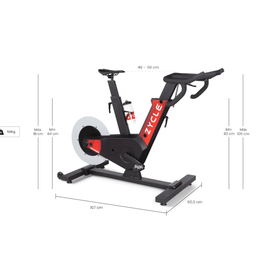 Fietstrainers|Smart Bikes < ZYCLE Smart ZBike 2.0 - Indoor Fiets - zwart